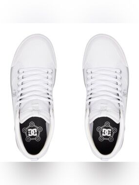 NEW DC Shoes Evan High-Top Leather Skater Shoes WM SZ 8 (fit for narrow feet)
